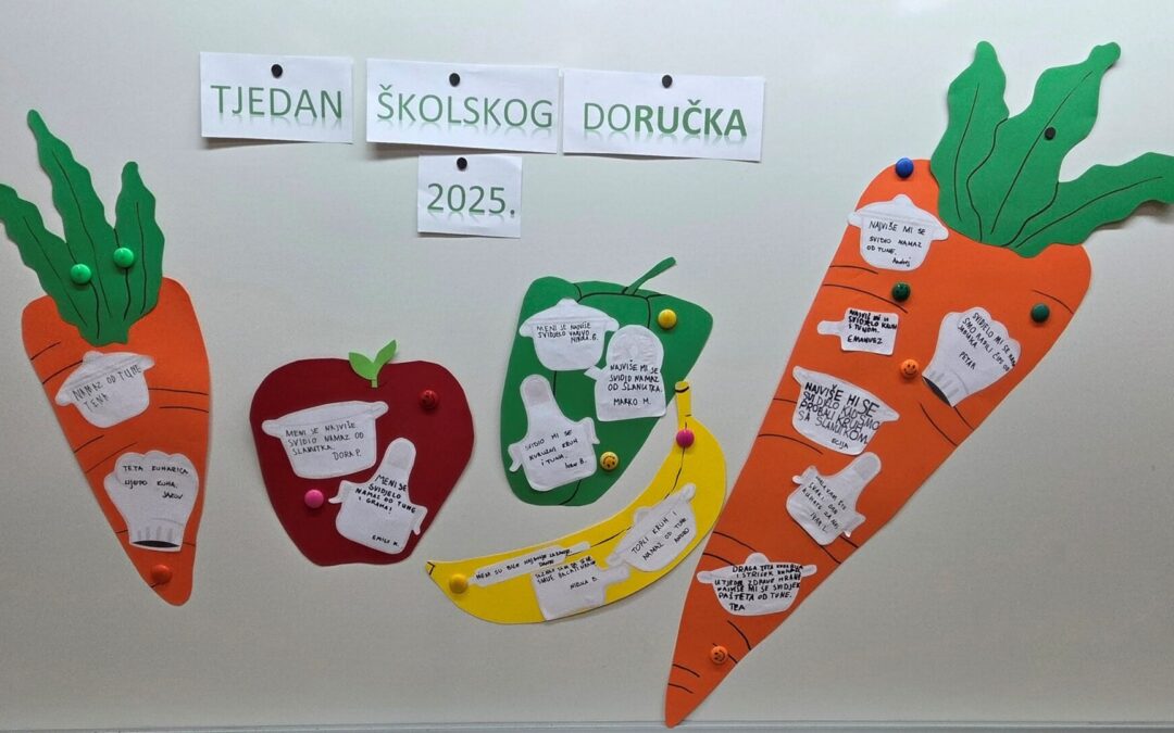 TJEDAN ŠKOLSKOG DORUČKA U OSNOVNOJ ŠKOLI VINICA